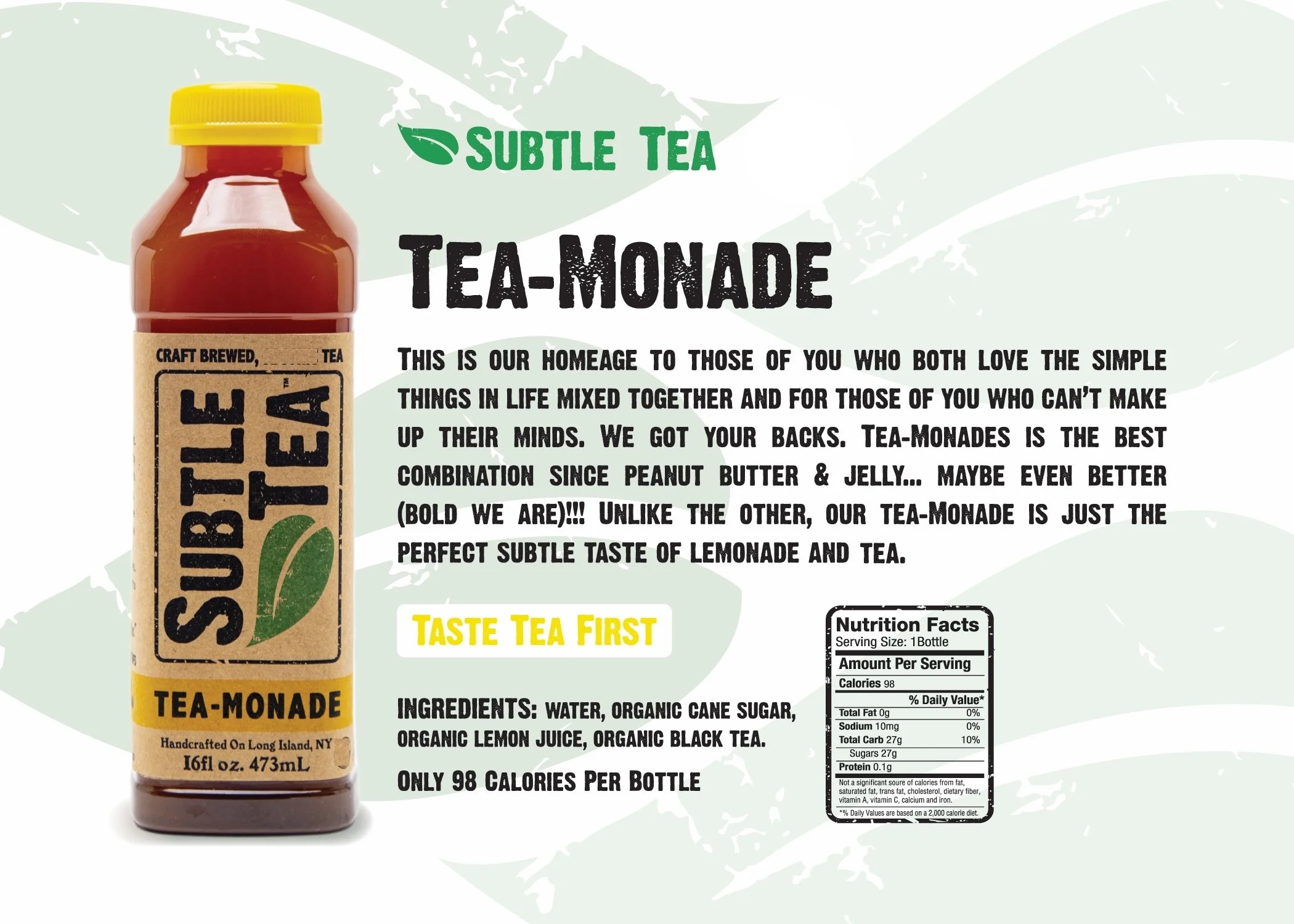 Tea-Monade - Case (12 bottles) - Free Shipping! — The Subtle Tea